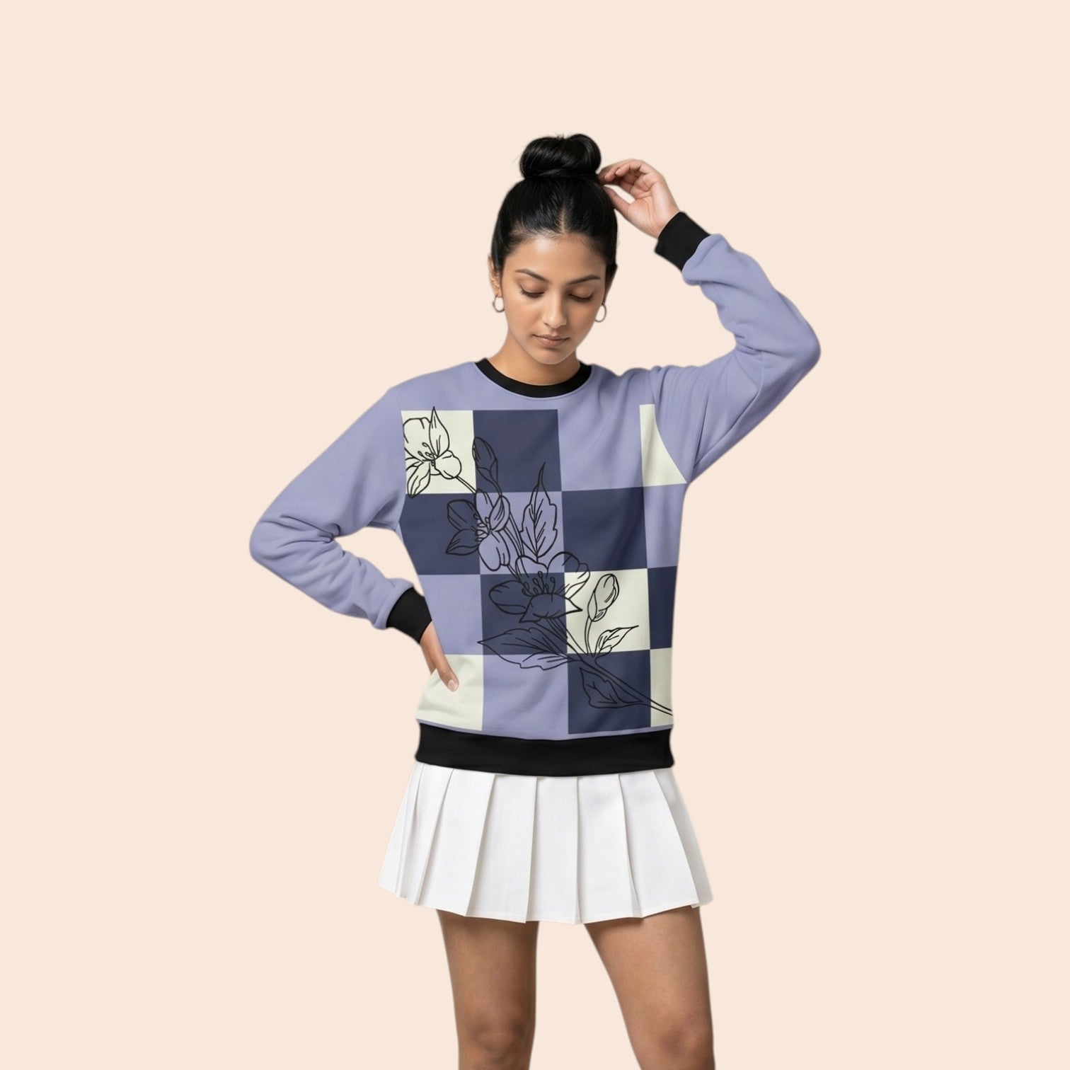 Deadpan Retro Floral Sweatshirt