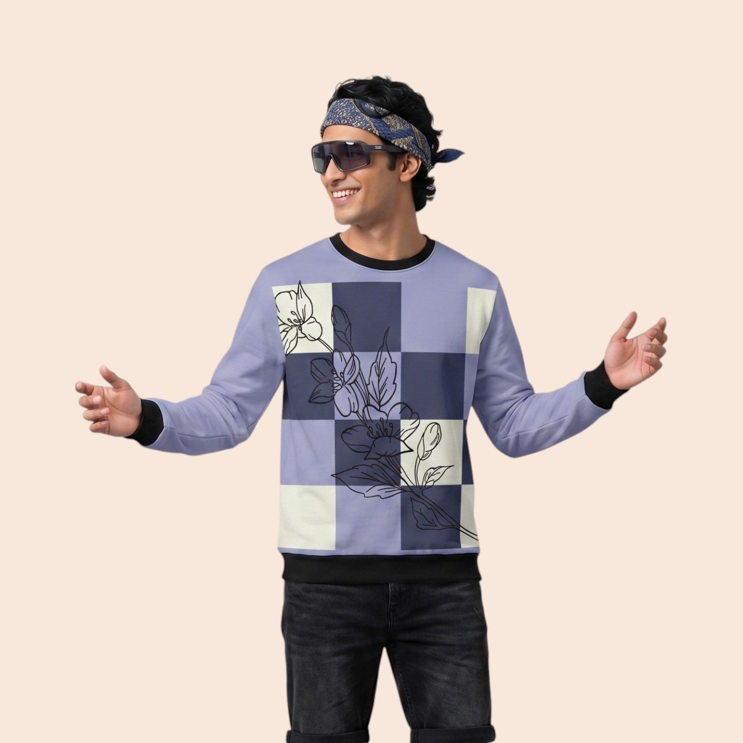 Deadpan Retro Floral Sweatshirt