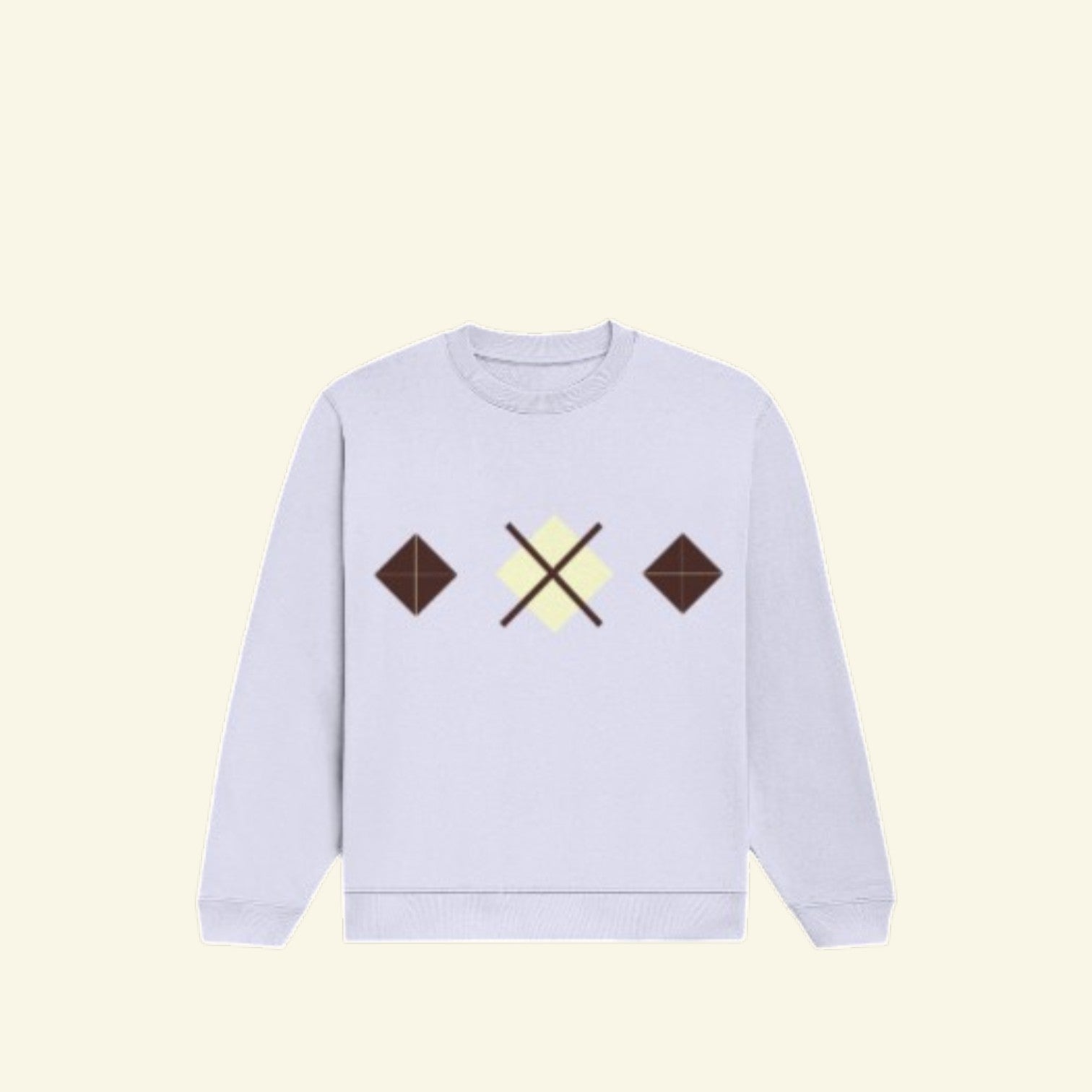 Argyle Vibes Lavender Sweatshirt