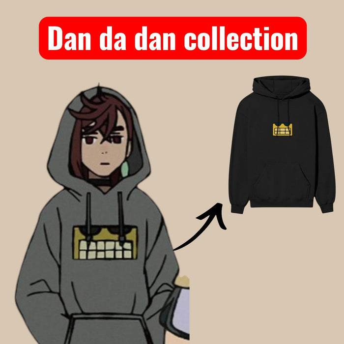 Crown Patch Black Oversized Hoodie | Momo Ayase