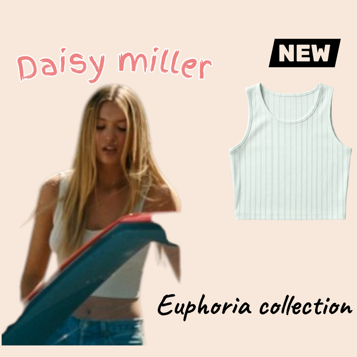 The East Highland White Ribbed Crop| Daisy Miller
