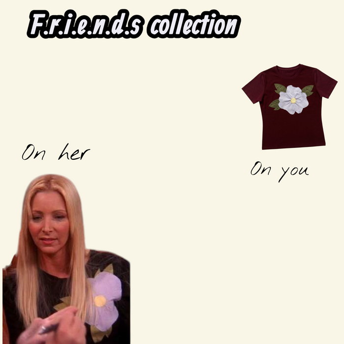 Bloom Statement Brown Graphic Tee | Phoebe Buffay