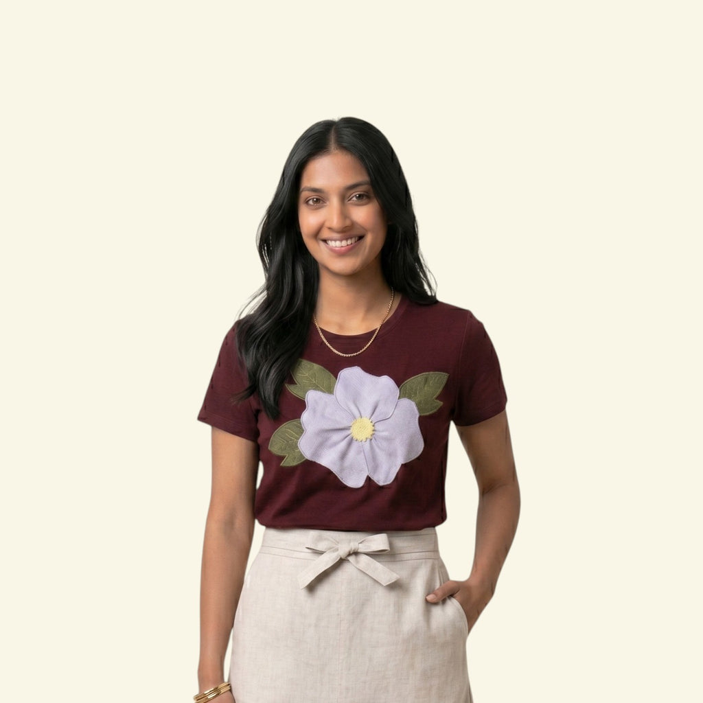 Bloom Statement Brown Graphic Tee