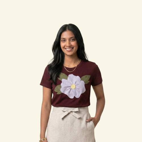 Bloom Statement Brown Graphic Tee