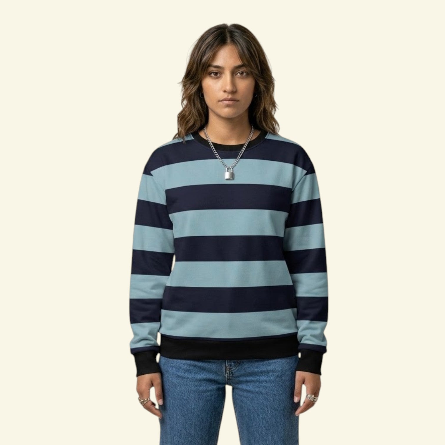 Greenwich Striped Sweatshirt