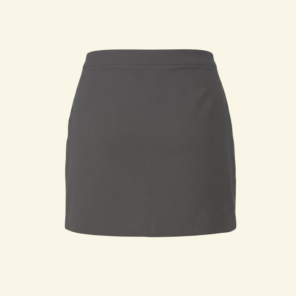 Classic Monochromatic Plaid Skirt