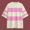 Pastel Stripe Oversized Tee