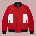 Dandadan Jiji Inspired Red Bomber Jacket – Anime Streetwear Edition