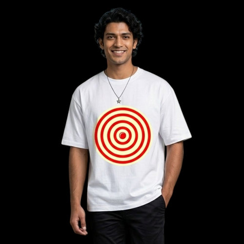 Bullseye Graphic Oversized Tee