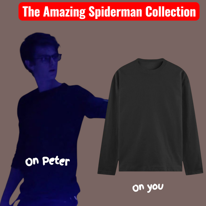 The Loner Aesthetic Black Tee | Peter Parker