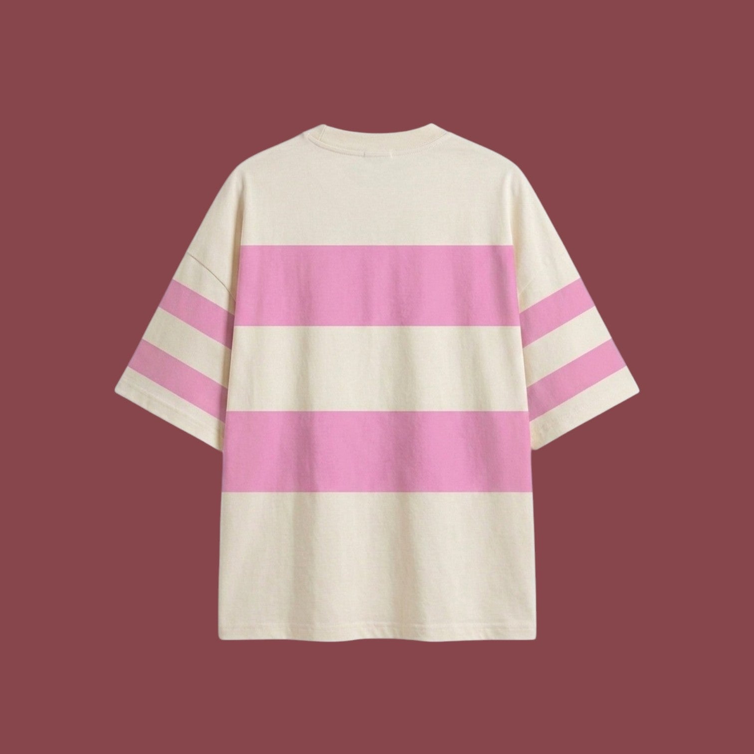 Pastel Stripe Oversized Tee